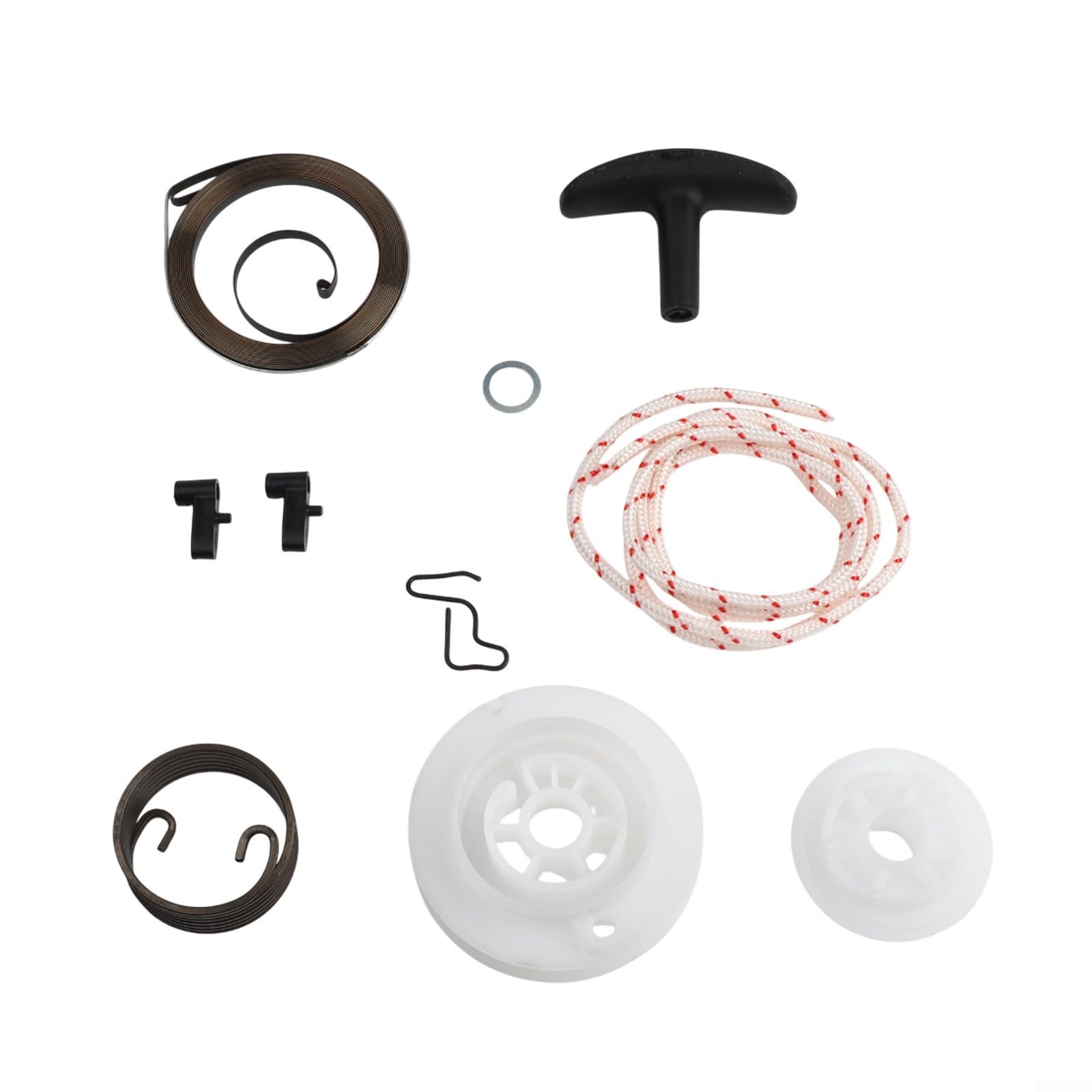 For Leaf Blower For Recoil Starter Assembly Parts for BG56C BG86C SH56C SH86C, Pull Cord Replacement Kit Including Rewind Spring, Pawl, Bracket, Rope and Handle