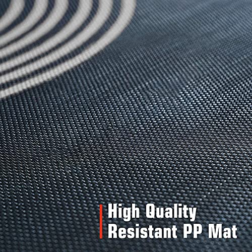pelpo 40" Folding Mini Trampoline, Fitness Rebounder with Adjustable Foam Handle, Exercise Bounce for Adults Indoor/Outdoor Workout Max Load 330lb, Black - Thumbnail 4