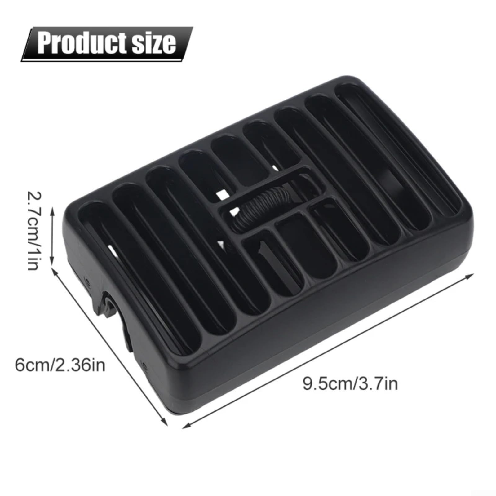 4 cubiertas de salida de aire 5DP55TAZ 5FS10LAZAB ABS negro repuesto de ventilación compatible con Jeep para Wrangler TJ 2003-2006 fácil de instalar
