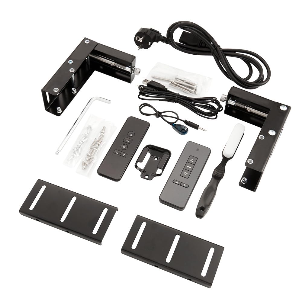 celexon HomeCinema Plus CLR UST-Bodenscheren-Aufroll-Motor-Hochkontrast-Möbeleinbau-Leinwand schwarz 80" | 177,1x99,6cm 16:9 | elektrische 8K,Full-HD ProjektionsLeinwand | für Ultrakurzdistanz-Beamer!