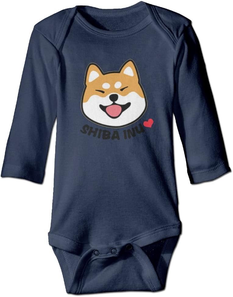 Japanese Style Dog Shiba Inu Unisex Baby Long Sleeve Onesie 24 Months