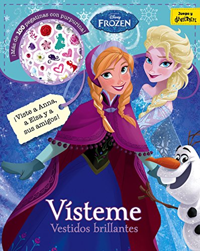 Frozen. Vísteme. Vestidos brillantes: Adhesivos con purpurina (Disney. Frozen)