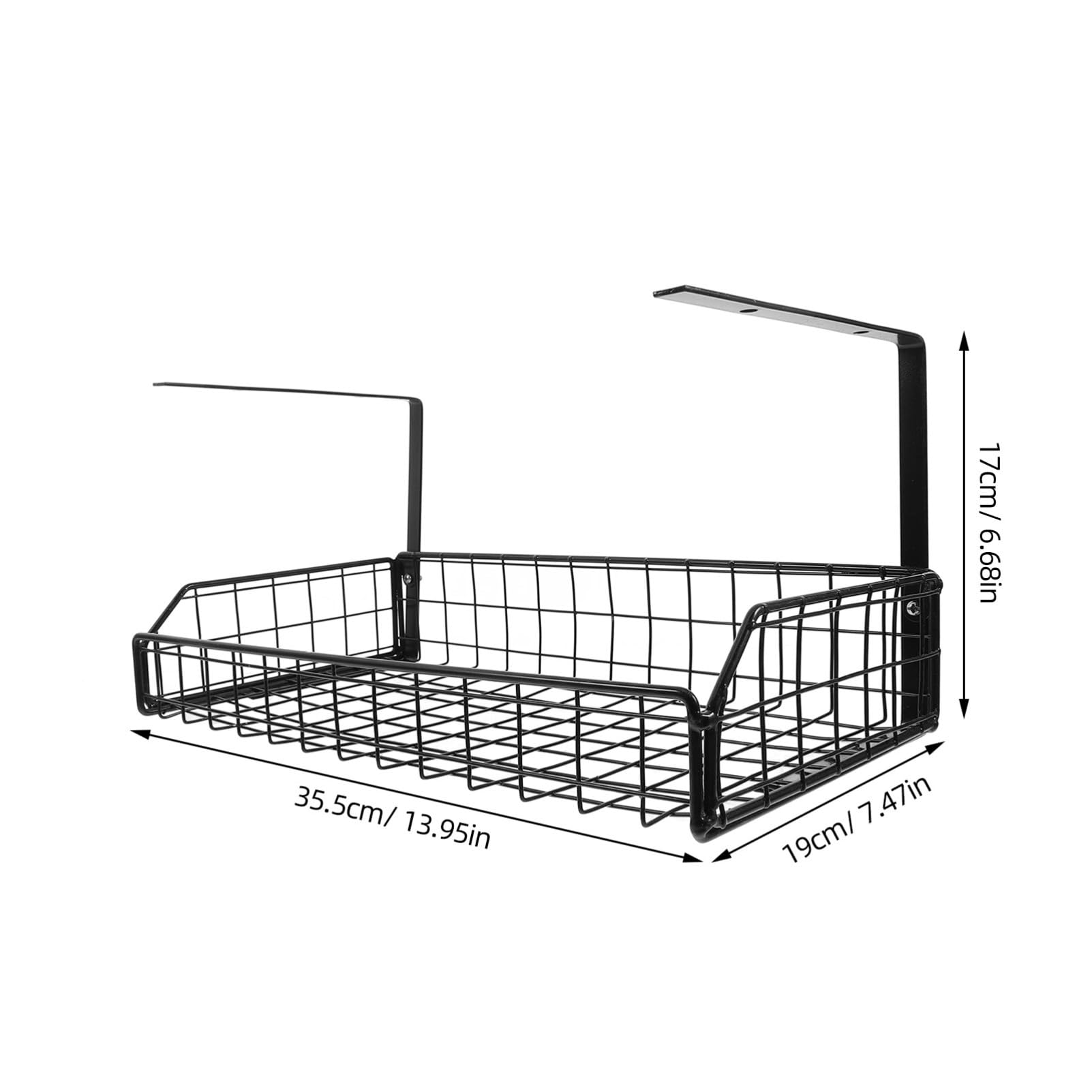 Ciieeo Gestione Cavi sotto la Scrivania Supporto Senza Foratura Vassoio per Organizzazione Cavi Adattatori e Hub USB Design Compatto