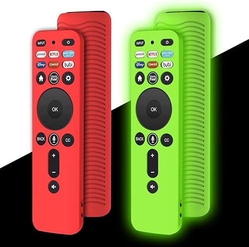 Paquete de 2 Funda protectora para control remoto VIZIO XRT260 Smart TV 2021, WQNIDE Vizio Xrt260 V-Series 4K, funda de silicona antideslizante a