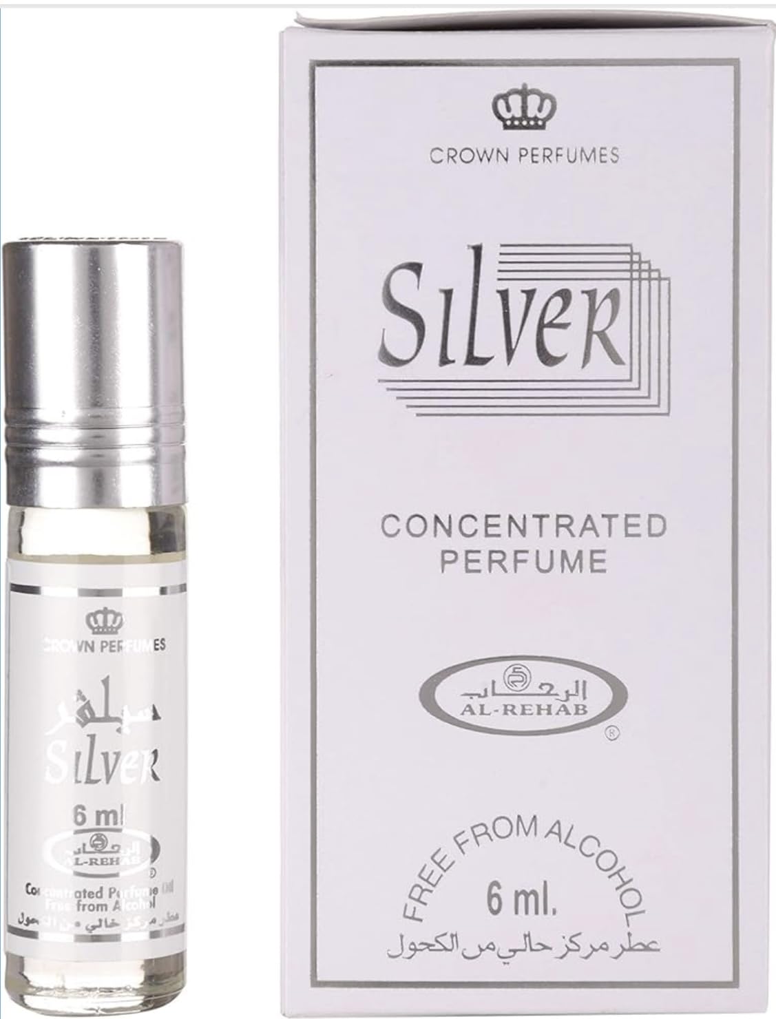 Al Rehab Silver Concentrated Perfume/Attar for Unisex, 6 ml-image-35