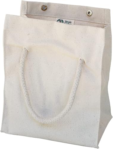 Miniatura 1 de Bolsa de almuerzo simple de algodón orgánico - Natural