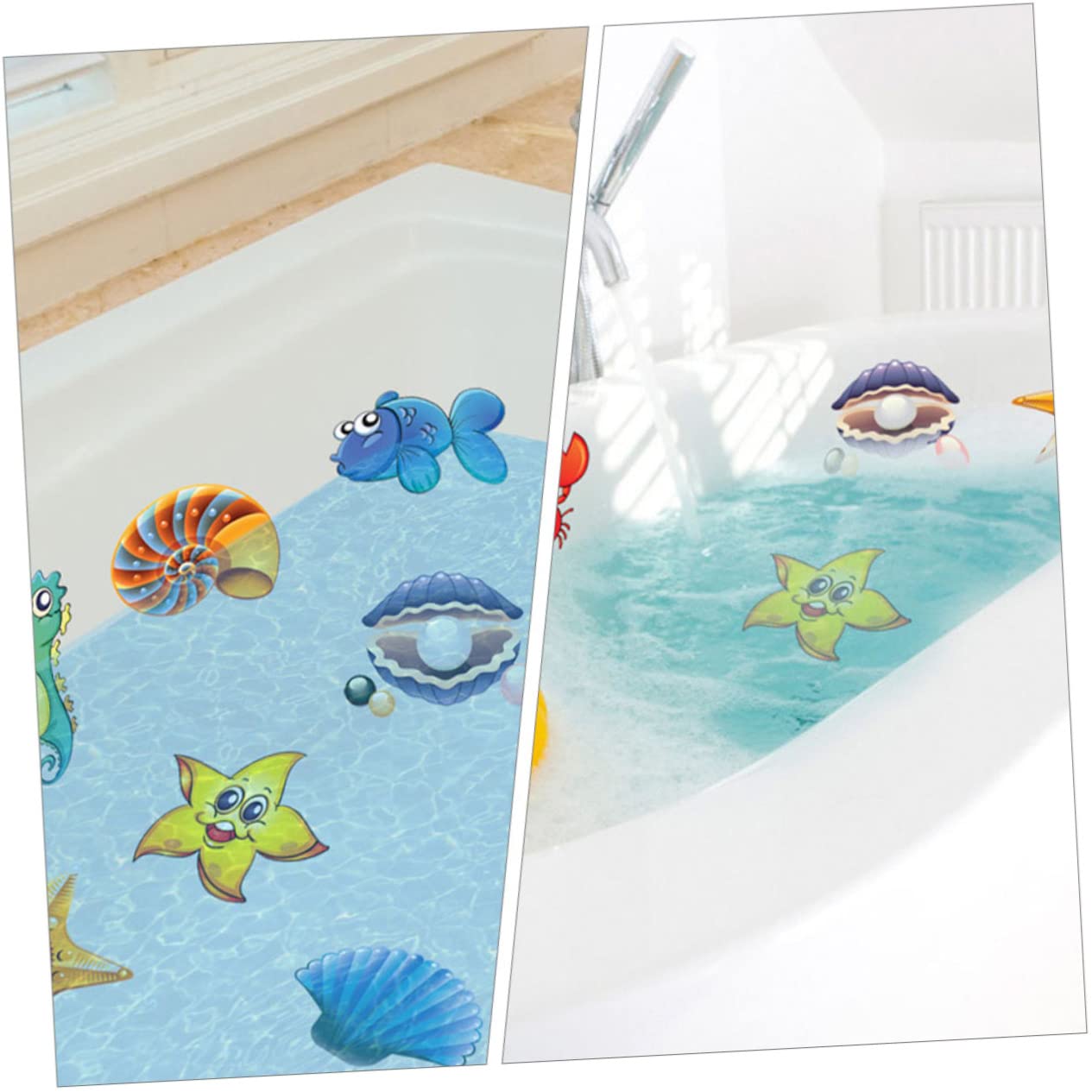 DECHOUS 2 Juegos baño Pegatinas Antideslizantes Etiqueta Adhesiva de Animales Cinta de Seguridad para escaleras Cinta Antideslizante Animales Pegatinas calcomanías de baño