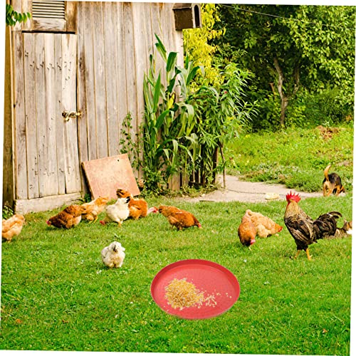 HANABASS 3stücke Teiliges Hühner-futtertabletts Aus Robustem Kunststoff Wetterfest Und Multifunktionale Geflügelfutter-trays Für Hühner Enten Tauben Zur Sicheren Fütterung