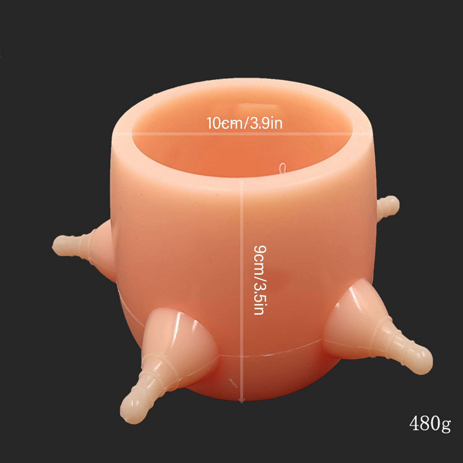 Ciotola per Latte per Gattini, Dispenser per Latte in Morbido Silicone Riutilizzabile con Design Ad Alta Simulazione per Gattini Appena Nati e Cura dei Cuccioli