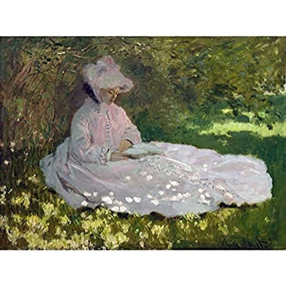 Claude Monet Springtime Unframed Wall Art Print Poster Home Decor Premium