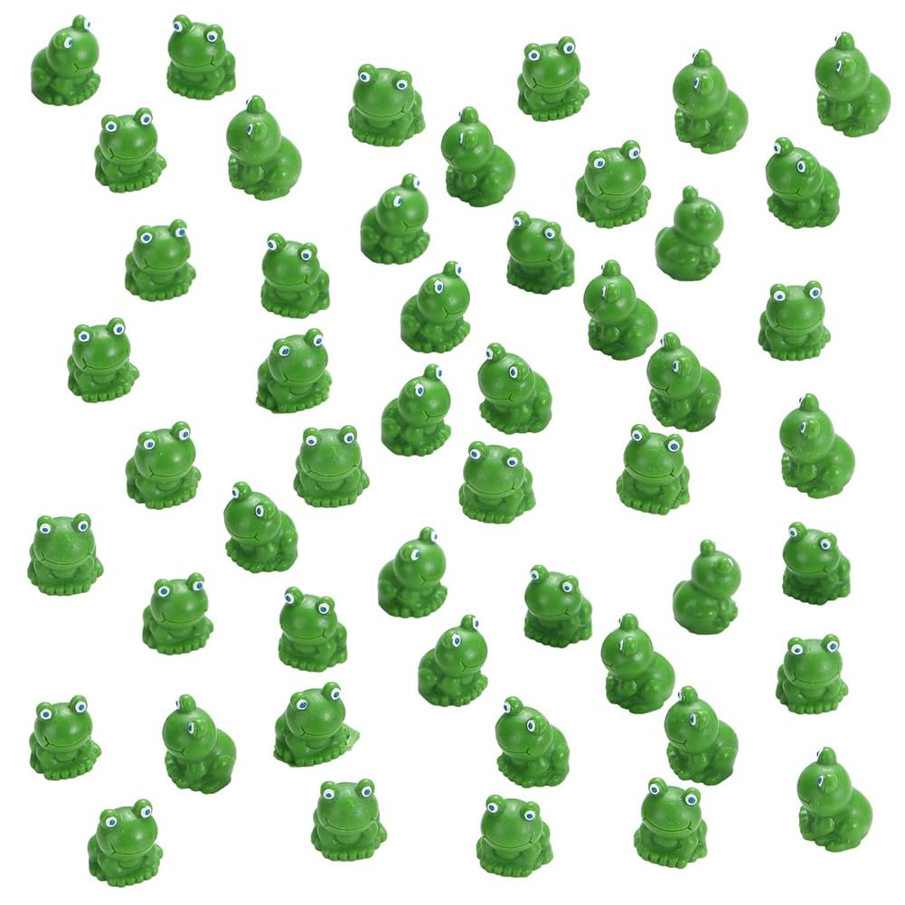 lasuroa Lot de 100 mini grenouilles en résine vertes miniatures - Petites grenouilles mignonnes - Décoration de jardin - Petits animaux en résine pour paysage, loisirs créatifs, plantes en pot lasuroa Lot de 100 mini grenouilles en résine vertes miniatures - Petites grenouilles mignonnes - Décoration de jardin - Petits animaux en résine pour paysage, loisirs créatifs, plantes en pot