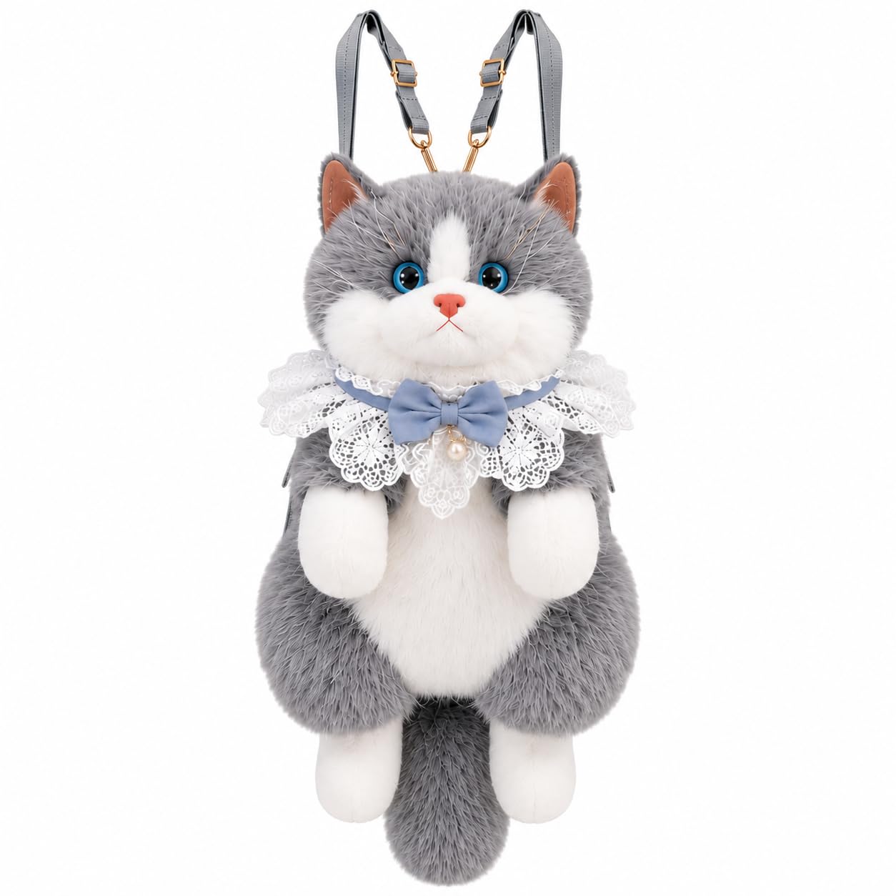 Cute Tiger Plush Sling Bag for Kids | Soft Toy Shoulder Bag with Adjustable Strap | Lightweight Animal Backpack for Boys & Girls | Travel & Gift Bag – Black & White-image-20