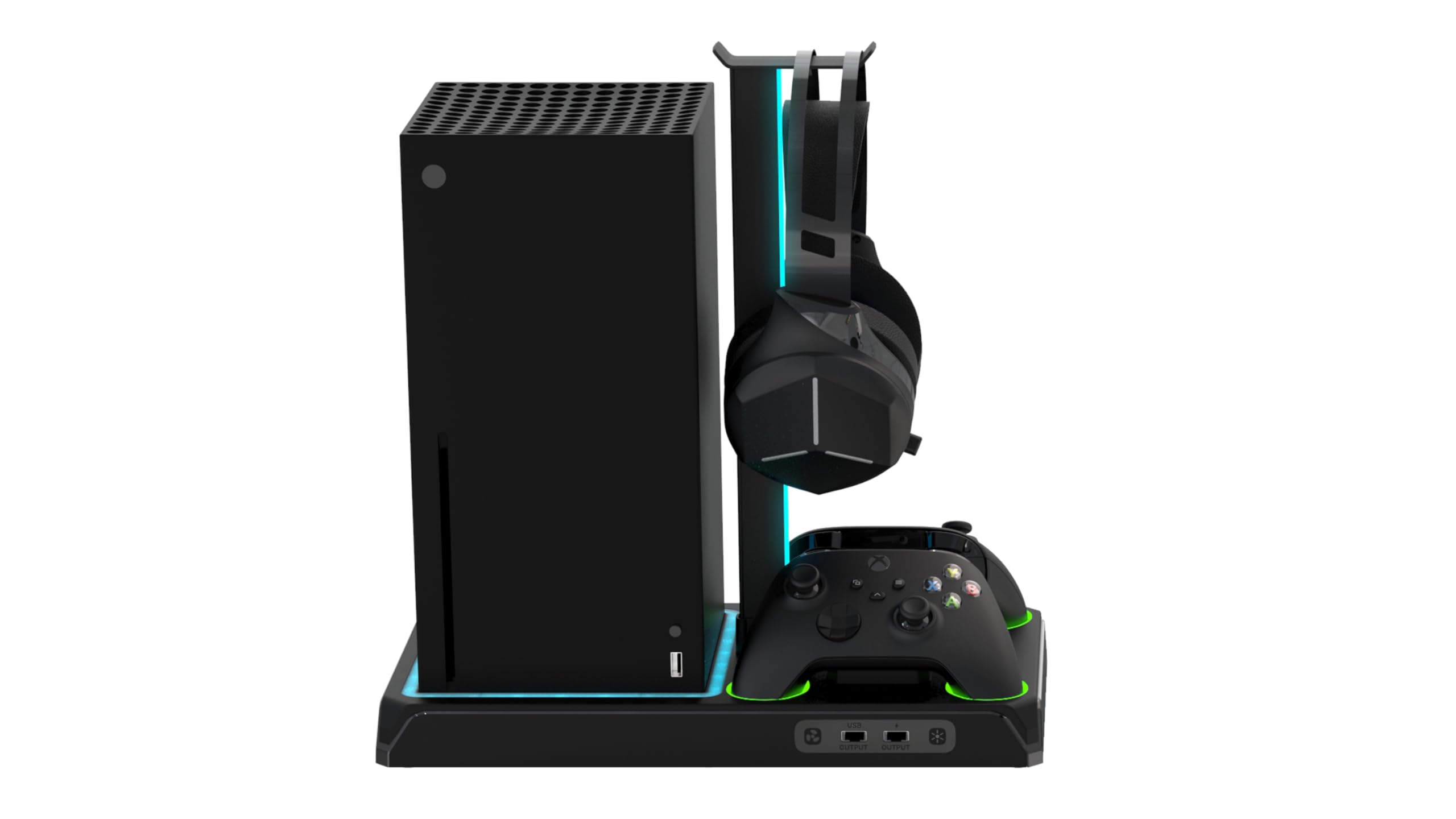 Imp Gaming DLX LED Twin Charging Tower With Cooling Fans & Game Storage Stand Xbox Series X