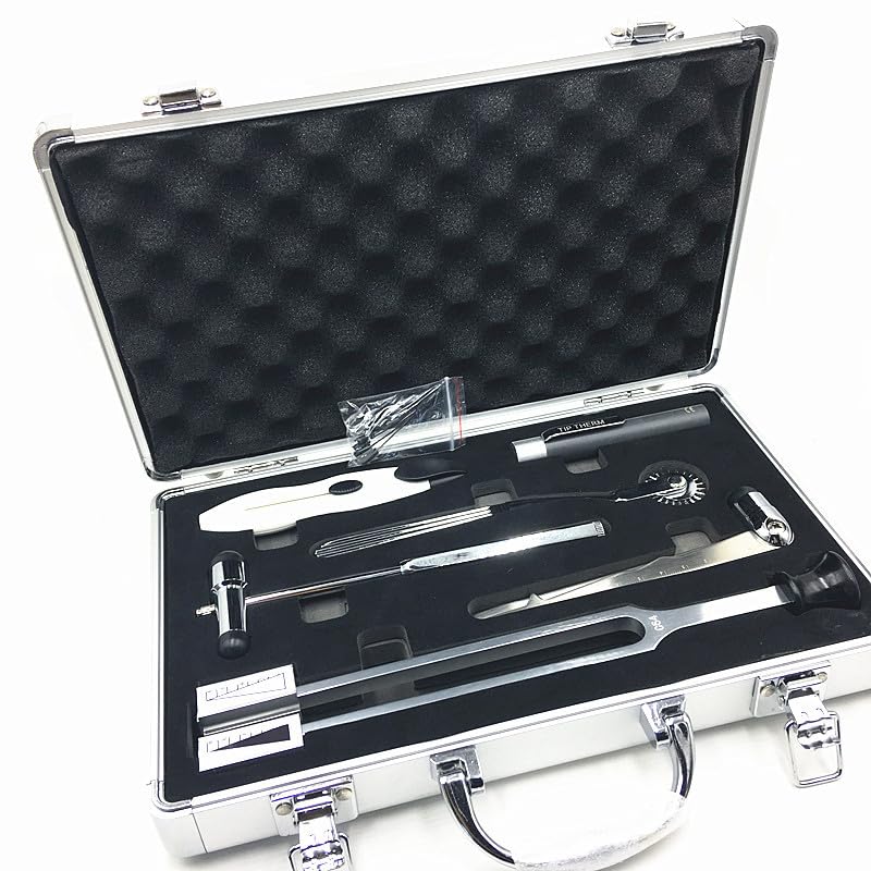 Kit de diagnóstico neurológico de 7 piezas con martillo miniatura 1