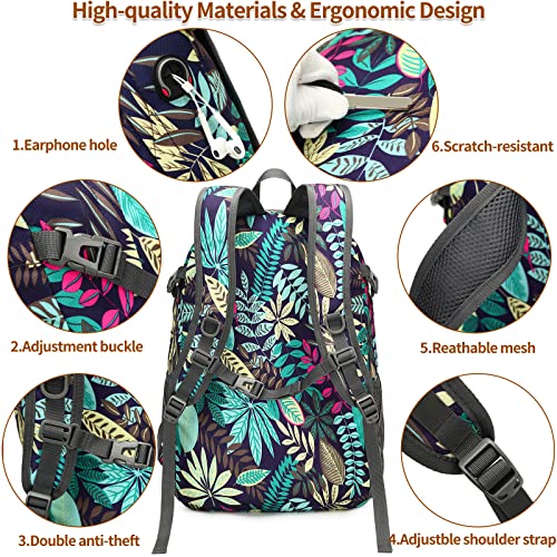 Jielv 30L Lightweight Foldable Waterproof Packable Daypack Small Hiking Backpack Travel Camping Outdoor For Men Women(Green) #TOP6