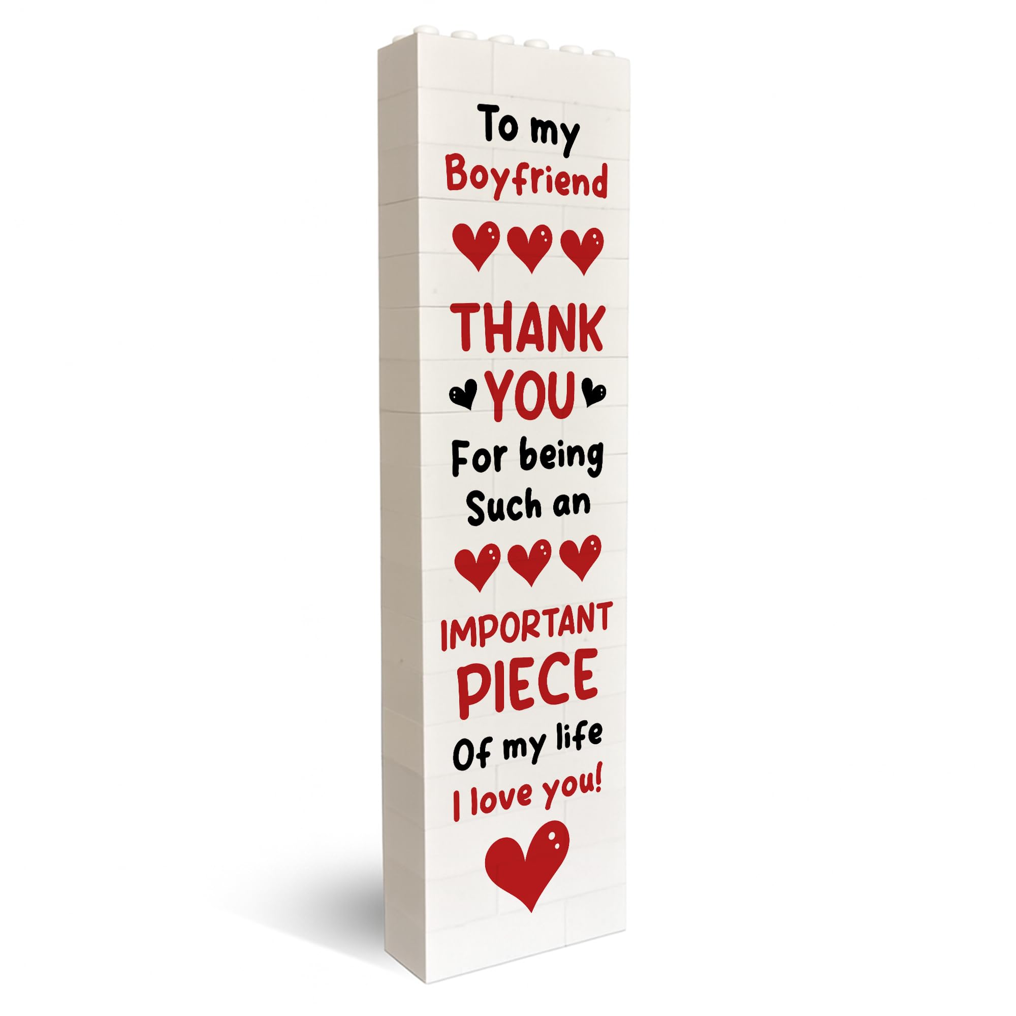 Red Ocean Boyfriend Building Block Photo For Boyfriend Anniversary Present For From Girlfriend Love Keepsake Her
