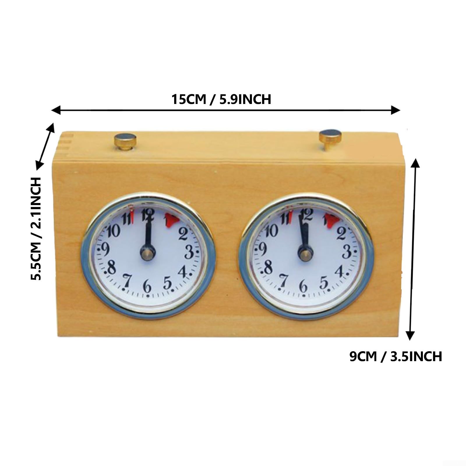 Horloge d'échecs, horloge d'échecs mécanique, horloge d'échecs professionnelle, minuterie de compétition analogique, outil de synchronisation pour divers jeux d'échecs