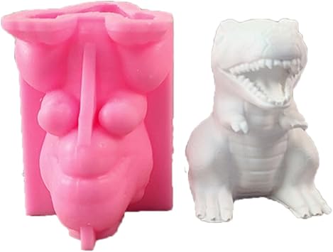 Dinosaur Candle Silicones Molds, Animal Candle Molds for Making Candle Soap Gypsum Decorations Holiday Present