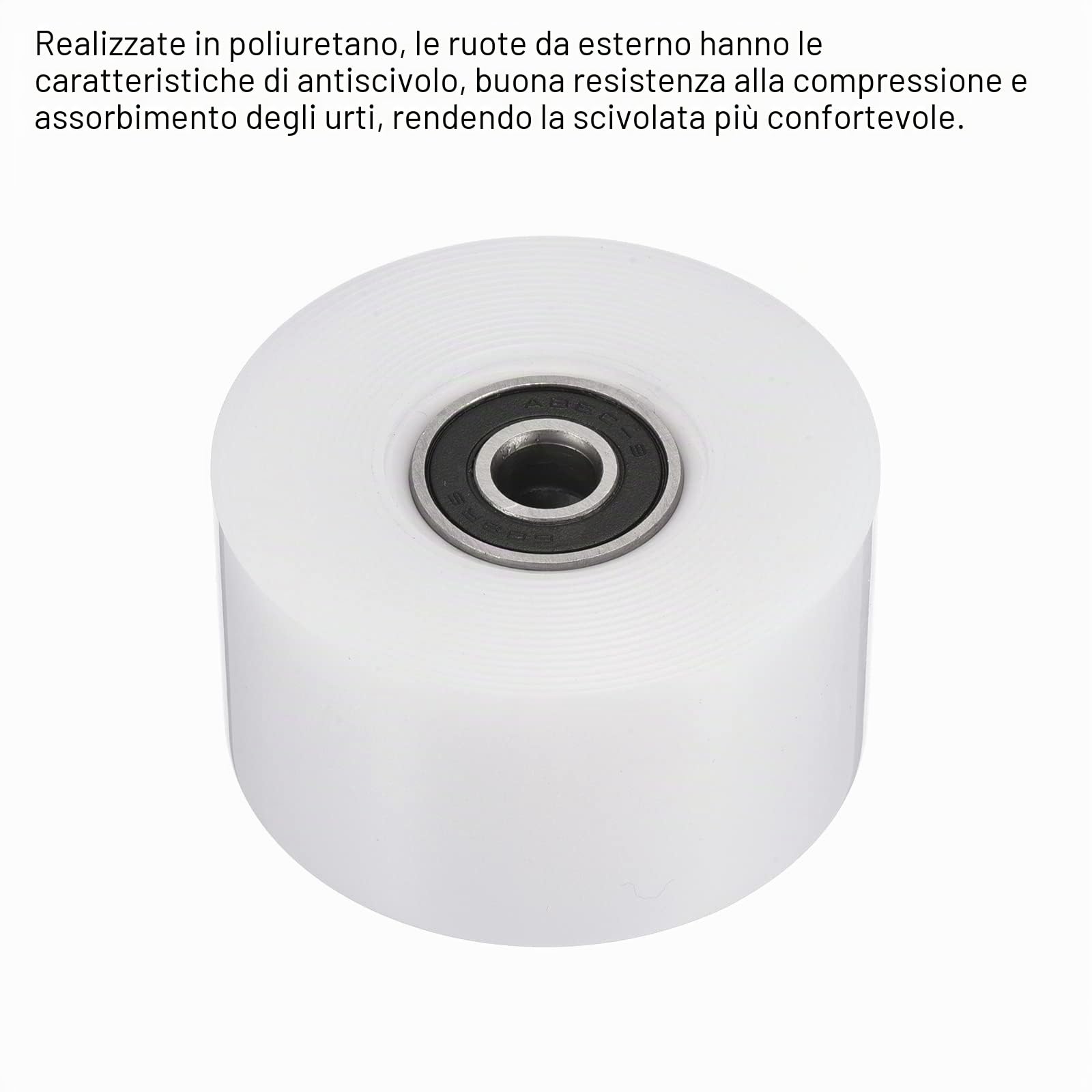 PATIKIL Ruota per skateboard con cuscinetti ABEC-9, ruote da strada per skateboard Cruiser ruota di ricambio 80A