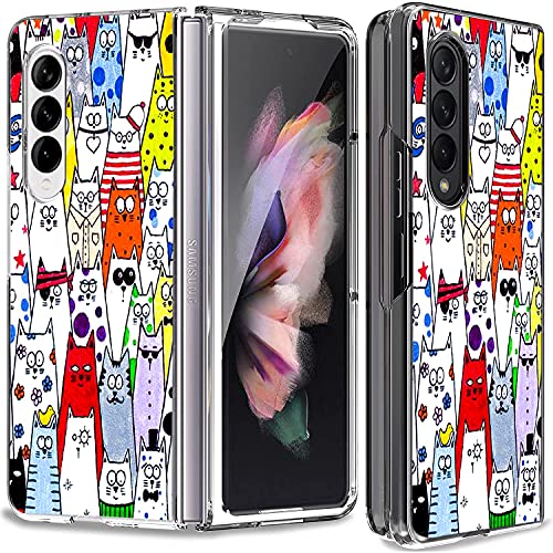 Coque Galaxy Z Fold 3 5G chat pour égayer votre style au quotidien