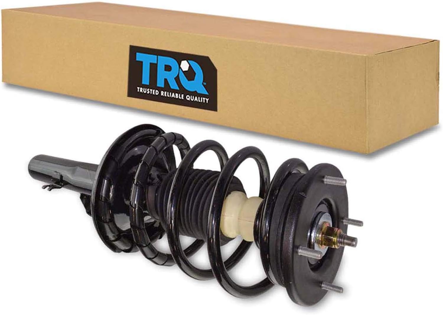 TRQ Front Left Strut and Spring Assembly Gas Charged Coil Spring Compatible with 2005-2007 Ford Five Hundred 2005-2007 Mercury Montego