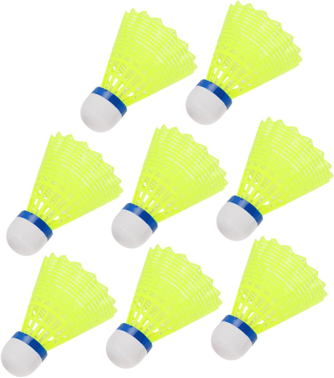 8 Pcs Glowing Night Shuttlecock LED Nylon Badminton Shuttlecocks for Night Play Durable Design for Beginners and Amateurs Present for Sports Lovers Random Color