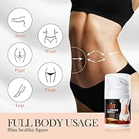 Vista 4 de Crema Abdomen y Cintura, Grasa Abdominal para Mujer Masajeador Crema, Una loción de Masaje Adecuada para Muslos, Abdomen y Glándalos