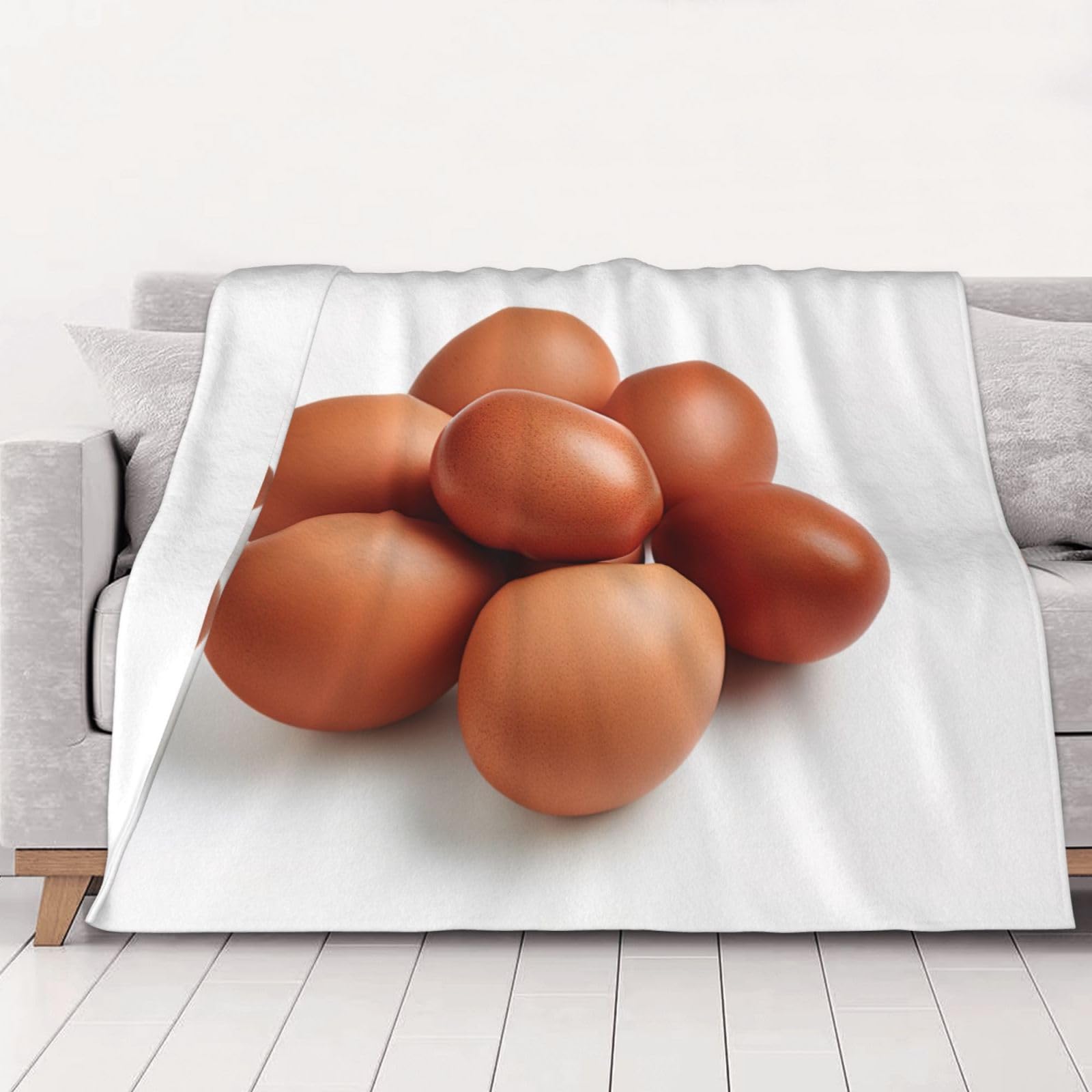 Couverture en peluche Red Eggs contre les nuits trop chaudes ou froides