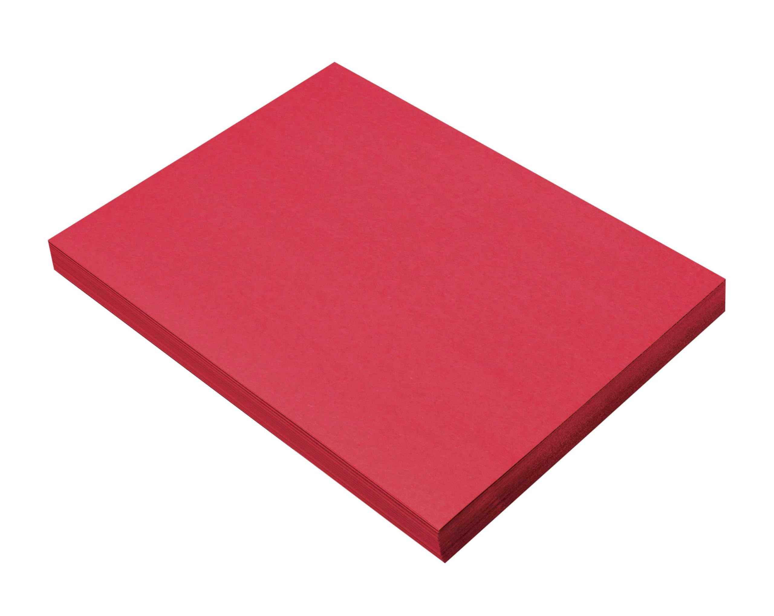(Formerly SunWorks) Construction Paper, Holiday Red, 9" x 12", 100 Sheets