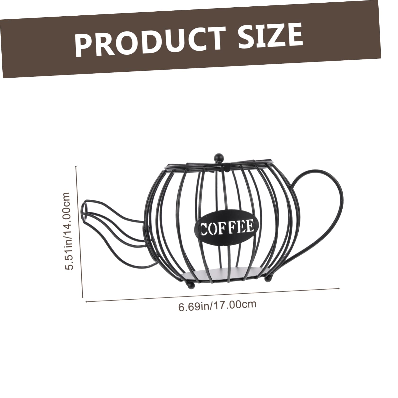 VINTORKY Hollowed Holder Multi Functional Storage Basket for Snacks and Capsules Convenient Display Stand for Kitchen and Break Room Counter and Space Saving