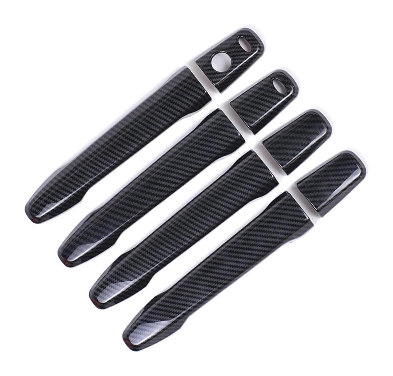 Hckclmbmzw Style3 For C-Crosser 2007-2016 Chrome Carbon Fiber Car Door Handle Covers Door Handle Cover(Style3)