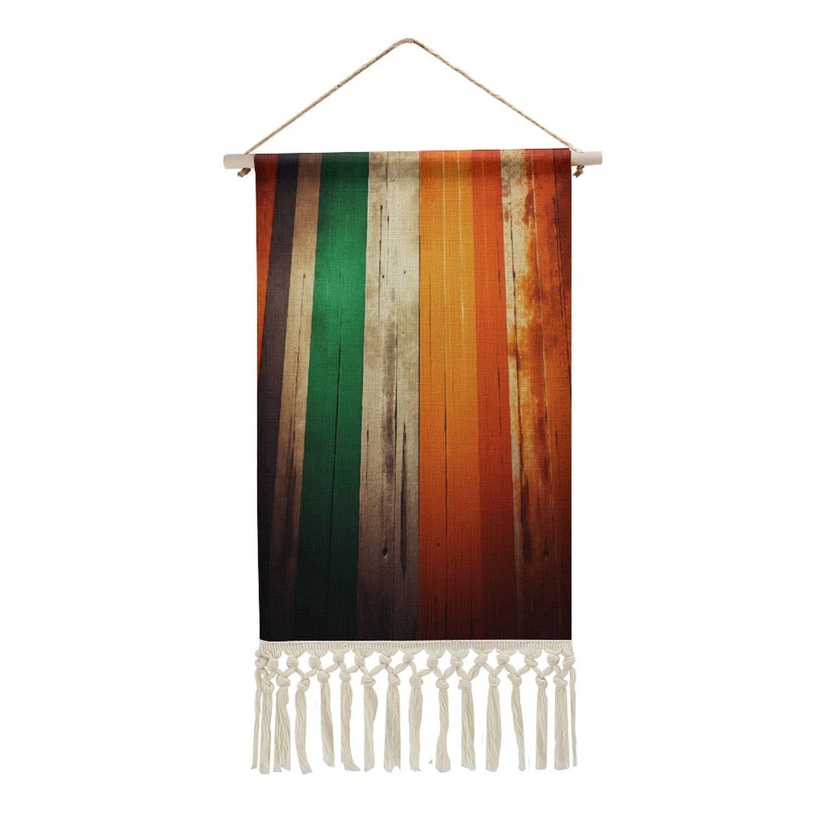 Adfgyerh Style Stripes Tapestry With Tassels Cotton And Linen Hanging Posters, Wall Art For Travel Gift, Wall Tapestry For Office Home Decor Bedroom Living Room Decor