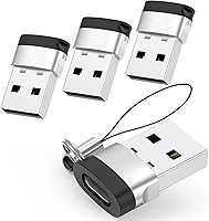 Vista 16 de Adaptador USB C a USB (paquete de 4), USB-C hembra a USB macho, convertidor tipo C a USB A compatible con Apple MagSafe, iPhone 11, 12, 13, 14, 15