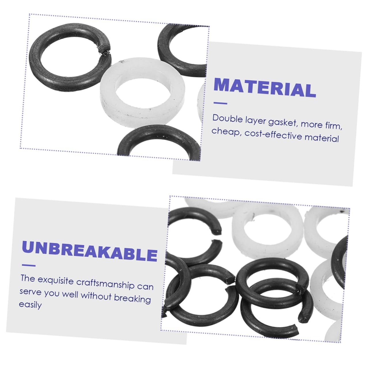 ULDIGI 48Pcs Guitar Strap Lock Non Slip Guitar Safety Pad with Washers Durable Guitar Part Accessories for Secure Strap Installation Various Guitar Models