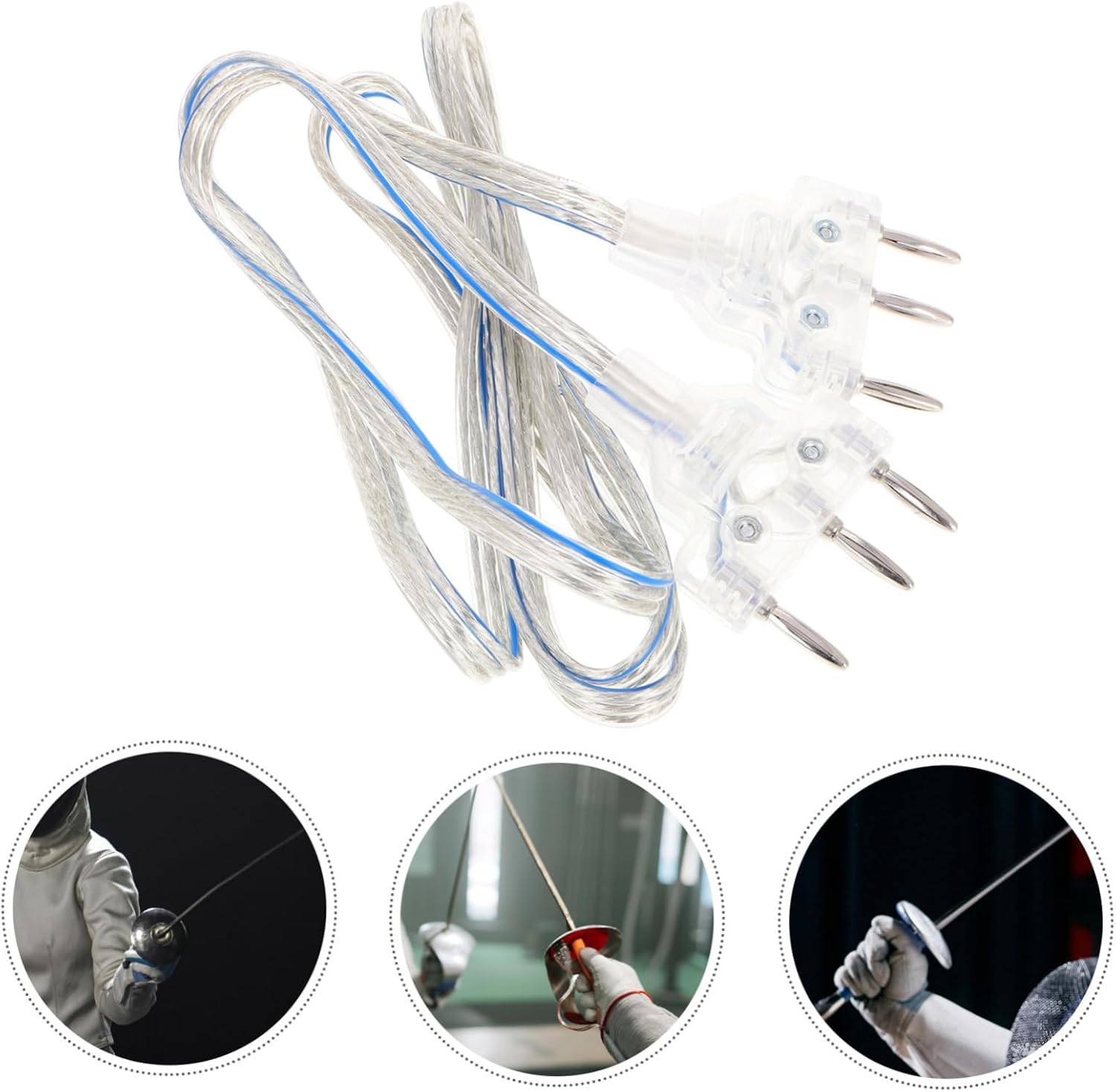 BESPORTBLE Fencing Body Cord Wire Conductive Hand Cord for Foil and Epee and Versatile Fencing Training Equipment Compatibility for Competitions and Practice