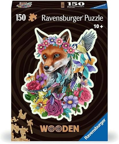 Ravensburger Colorful Fox 17512 - Rompecabezas de madera de 150 piezas para adultos y niños a partir de 10 años