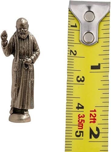 Miniatura 3 de Estatuas de figuras sagradas surtidas de alta calidad, estatuas de 1 pulgada Accesorios de figuras de Jesús y Virgen María (estatua de San Pío)