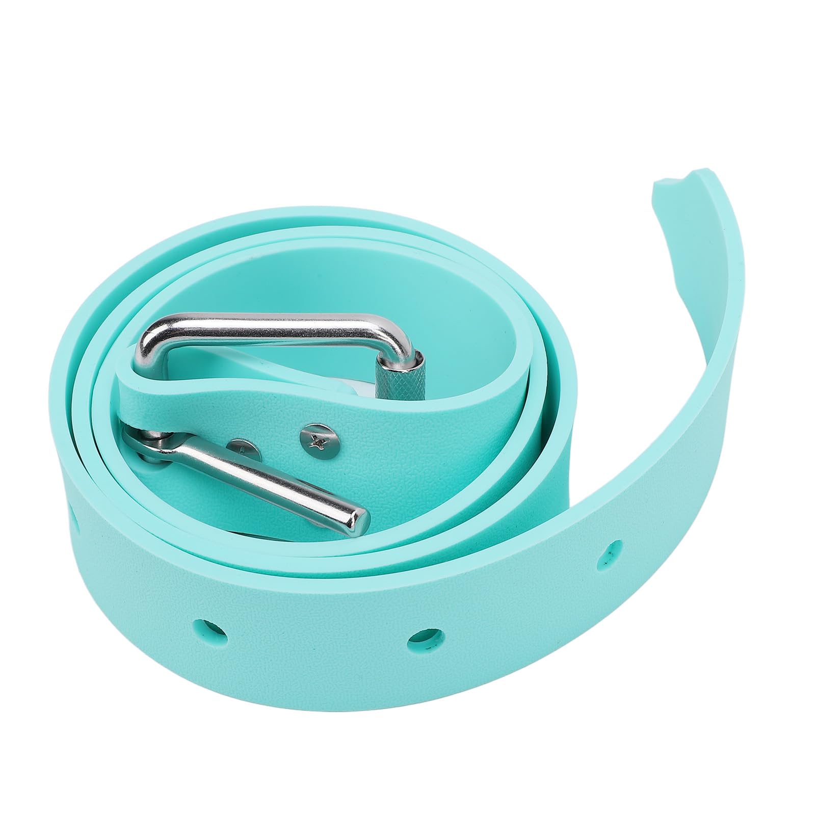 Fuchooky Diving Weight Belt Adjustable Silicone Freediving Weight Belt with Quick Release Buckle for Scuba Diving Spearfishing (Mint Green)