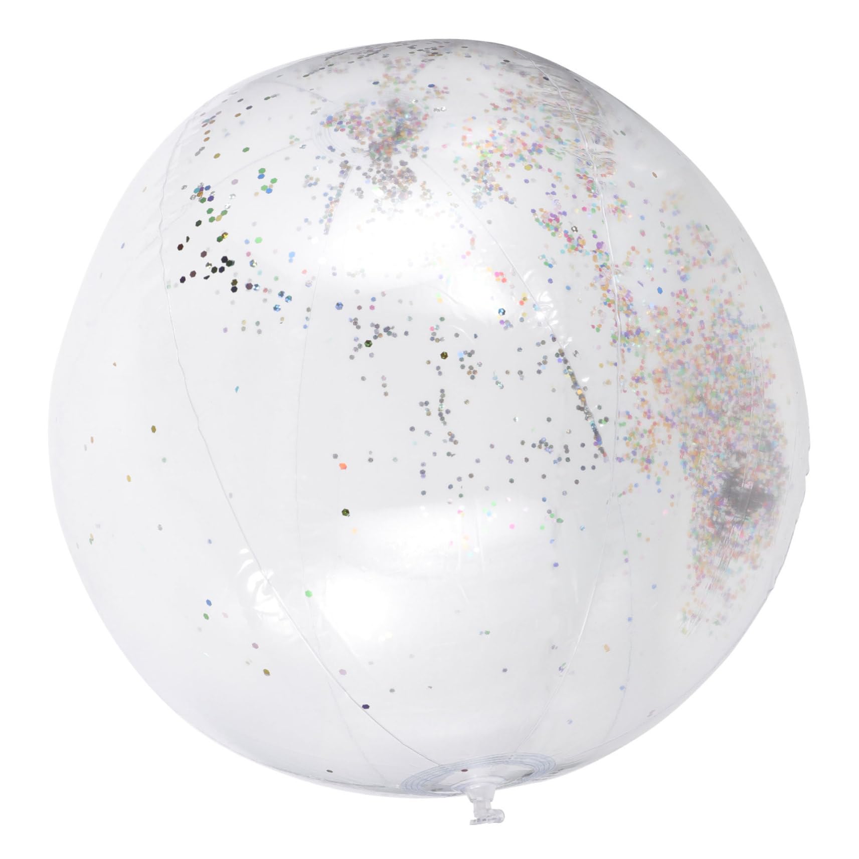 HANABASS 1 Set Inflatable Glitter Beach Ball Sequin Ball for Summer Pool and for Garden Birthday Celebrations