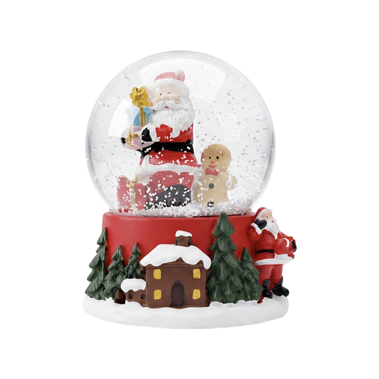 Elnwnnkc B Christmas Snow All Decoration Resin Crystal All Ornament For Desktop Mantels Ookshelf Holiday Party Decoration Led Christmas Drift