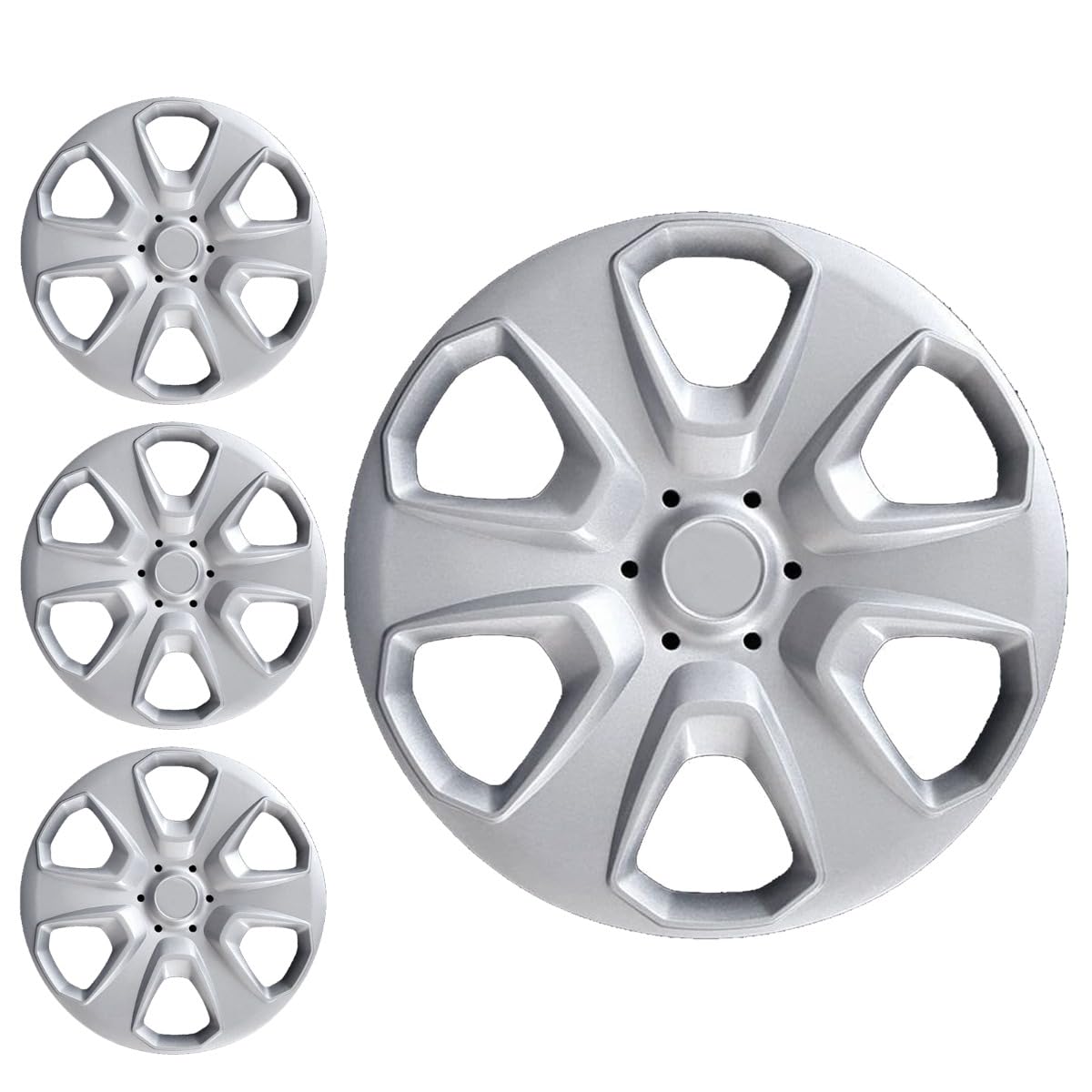 SERIE 4 BORCHIE - 4 COPRICERCHI COPPE RUOTA 15 PER FORD FIESTA 08->