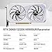 MLLSE RTX 3060 Graphics Card, 12GB GDDR6, 192-bit, PCIe 4.0, HDMI & 3DP, 8-Pin, Desktop GPU for Gaming (White)