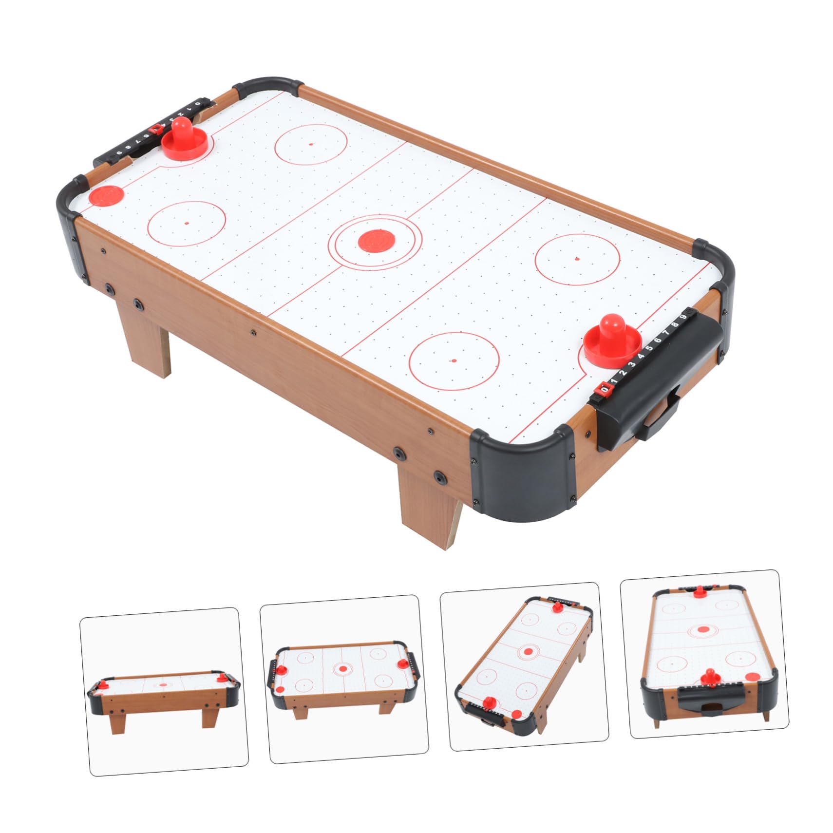 ibasenice Mini Jeu de Hockey Glace Compact et de Table pour Garçon Fille Développement Dextérité et Interaction Parent Garçon Fille