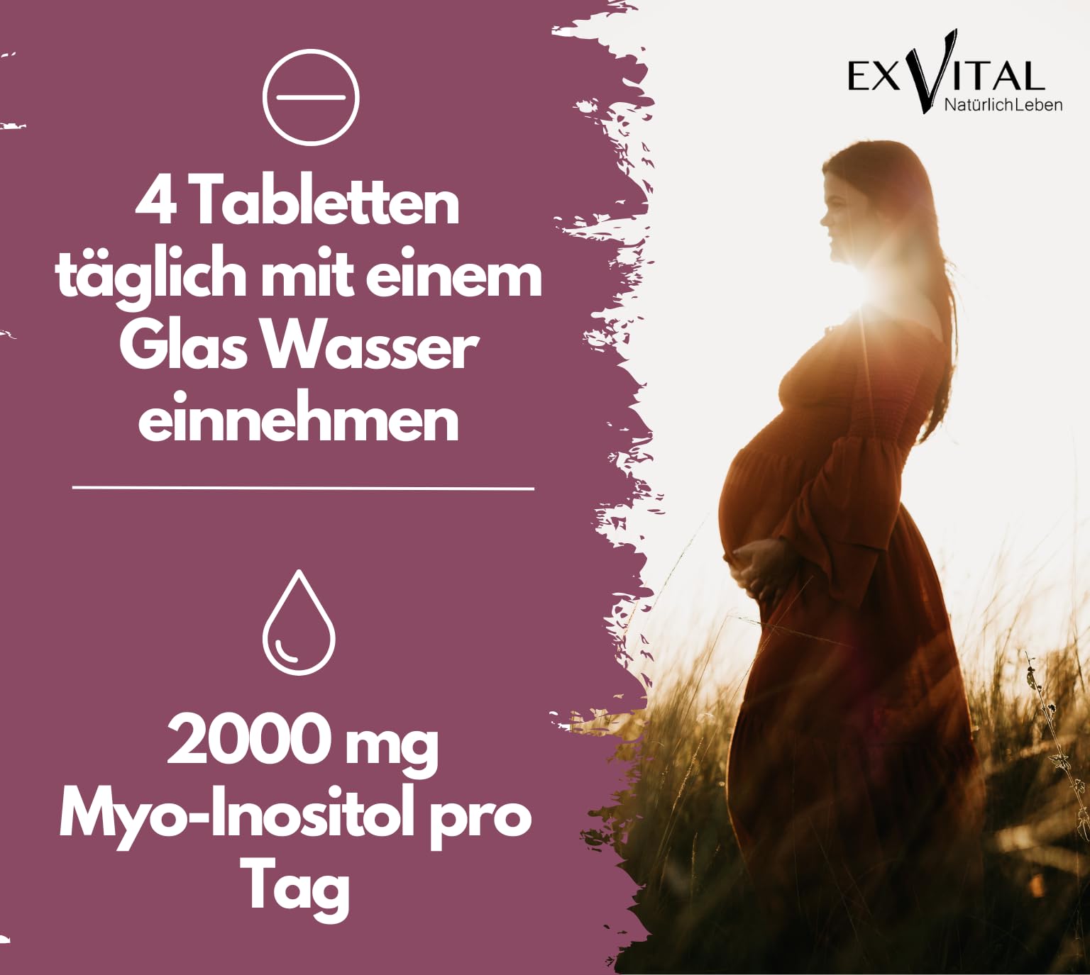 Inositol, ideal kombiniert mit Folsäure, 180 Tabletten, reines Myo-Inositol, hochdosiert: 2000 mg Inositol & 400 μg Folsäure pro Tag, vegan & ohne Zusätze! (Packung mit 2)