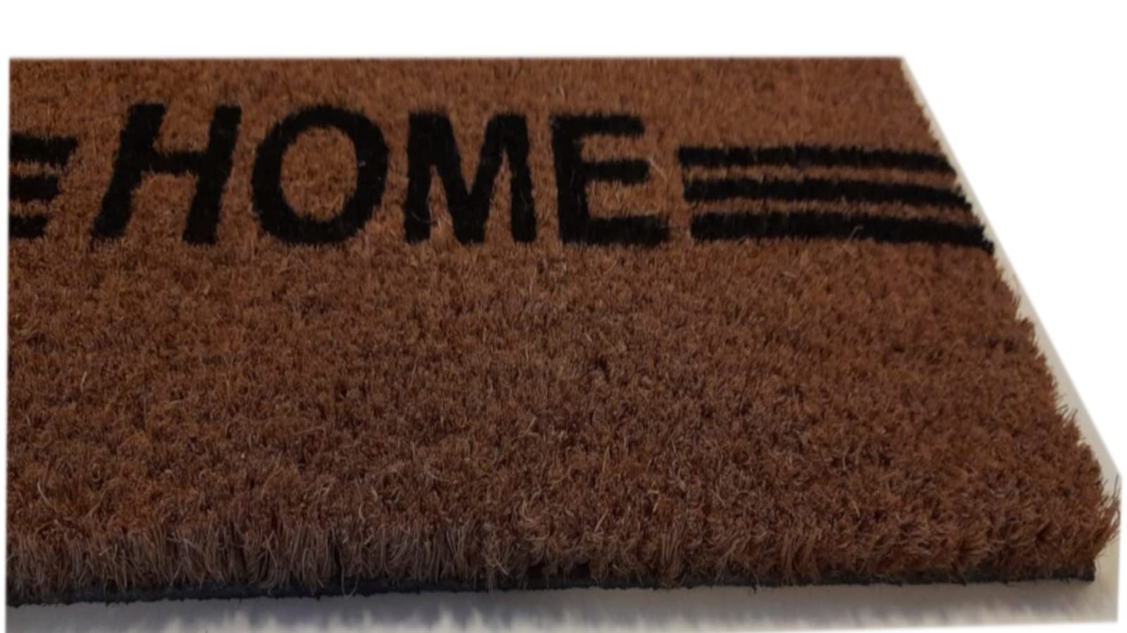 OKu-Tex Raja Zerbino In Fibra Di Cocco Con Scritta "Welcome" - Antiscivolo, Per Interni/Esterni (Nero/Rosso, 35x60 Cm)
