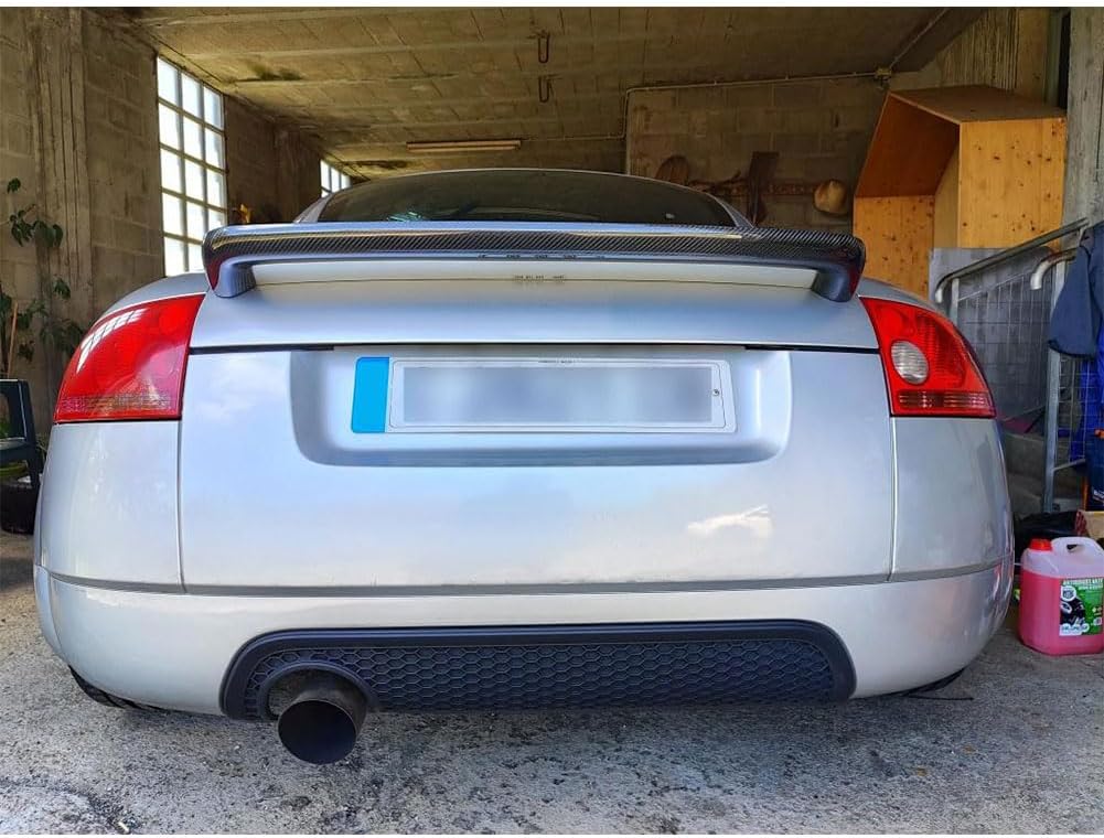 Matte Black Trunk Spoiler Compatible with Audi TT Mk1 Type 8N TT Quattro 1998-2006 ABS Rear Boot Lid Highkick Wing Lip Factory Outlet