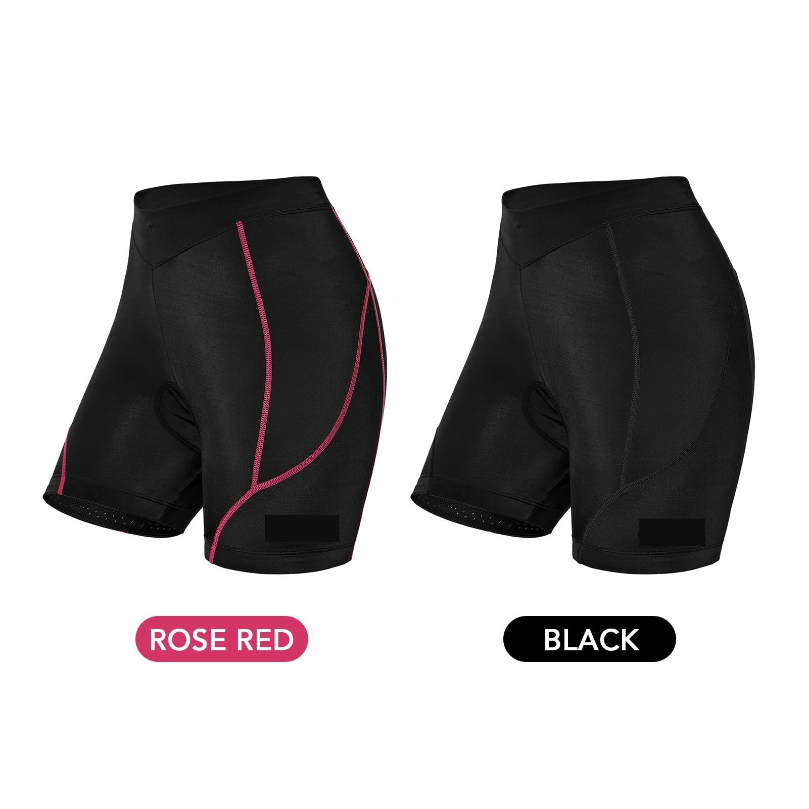 Culotte Ciclismo Mujer Pantalones Cortos de Ciclismo for Mujer, Ropa Interior Transpirable con Gel de Espuma 3D Acolchado a Prueba de Golpes for Bicicleta de Carreras y montaña(Rose,XXL)