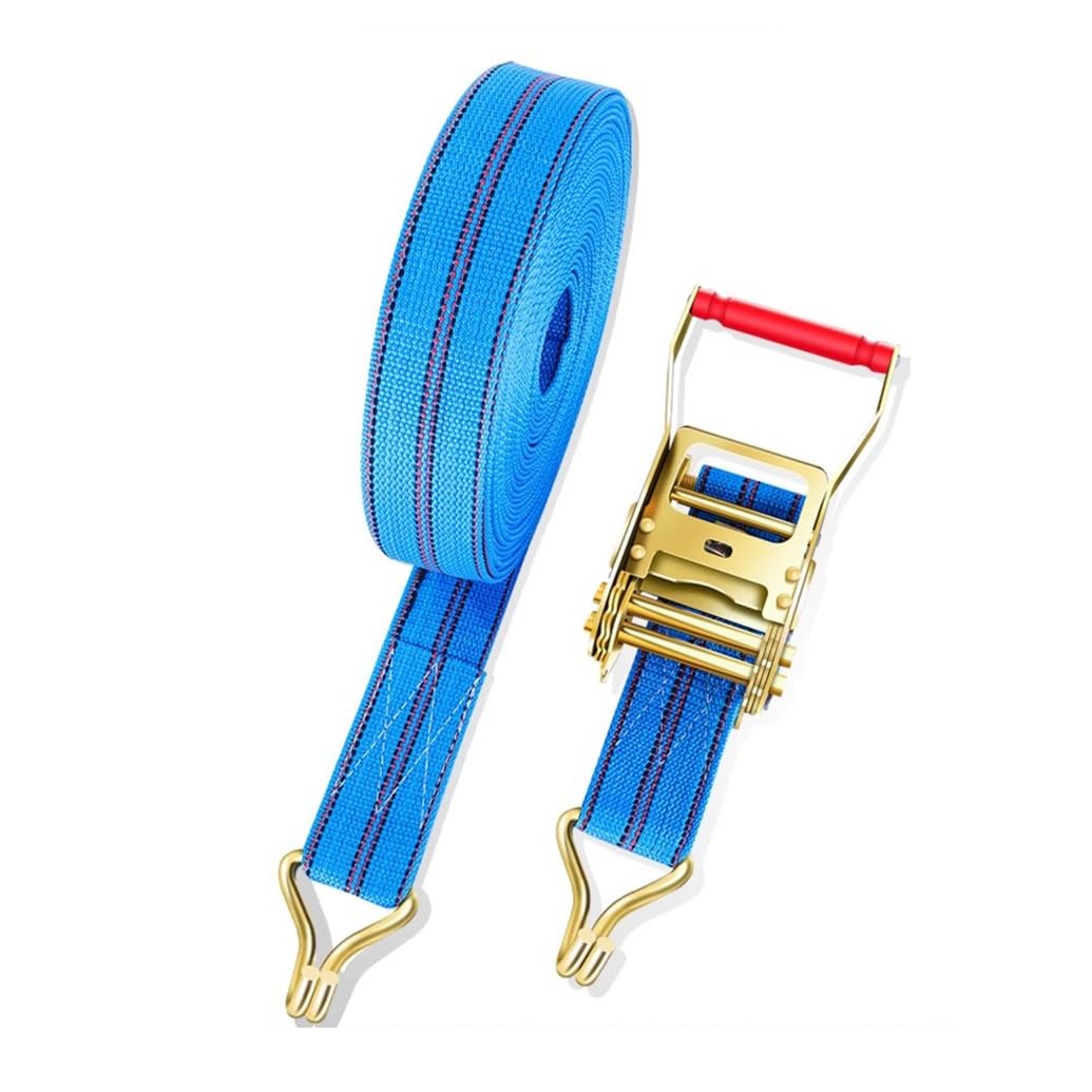 1 Piezas Cinchas De Amarre Carraca 6M Cincha, Eslingas De Amarre Carga 2000 Kg Cinchas Cinchas De Amarre para Baca Equipaje Lonas(Blue A,5cmx10m/1.96x393in)