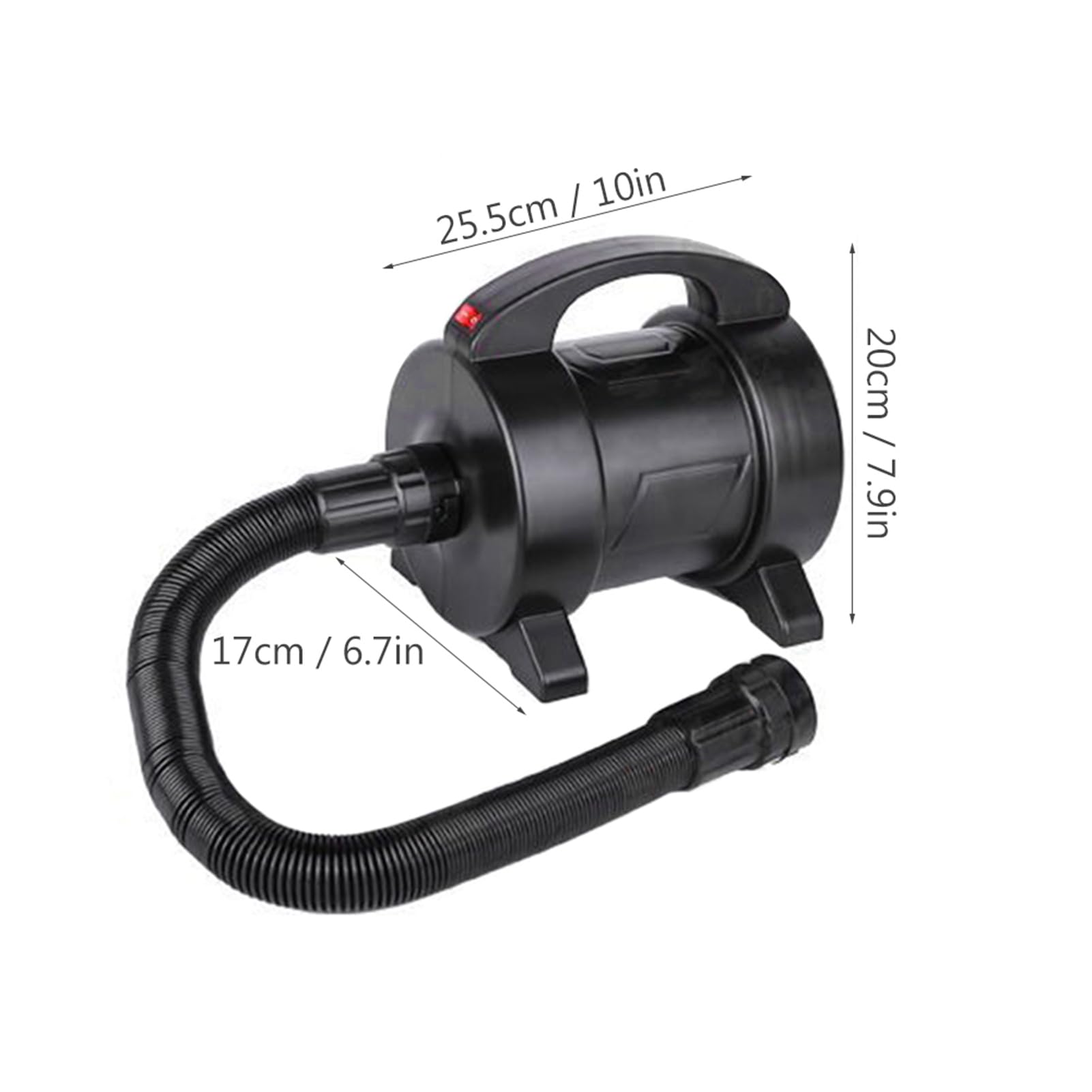 Kavolet 1600W Pompa Elettrica, Pompa Portatile per Materasso Gonfiabile a Rapido Gonfiaggio Pompa ad Aria Elettrica Gonfiatore Deflatore con 2 Ugelli per Schlauchboot, Tavola da Surf