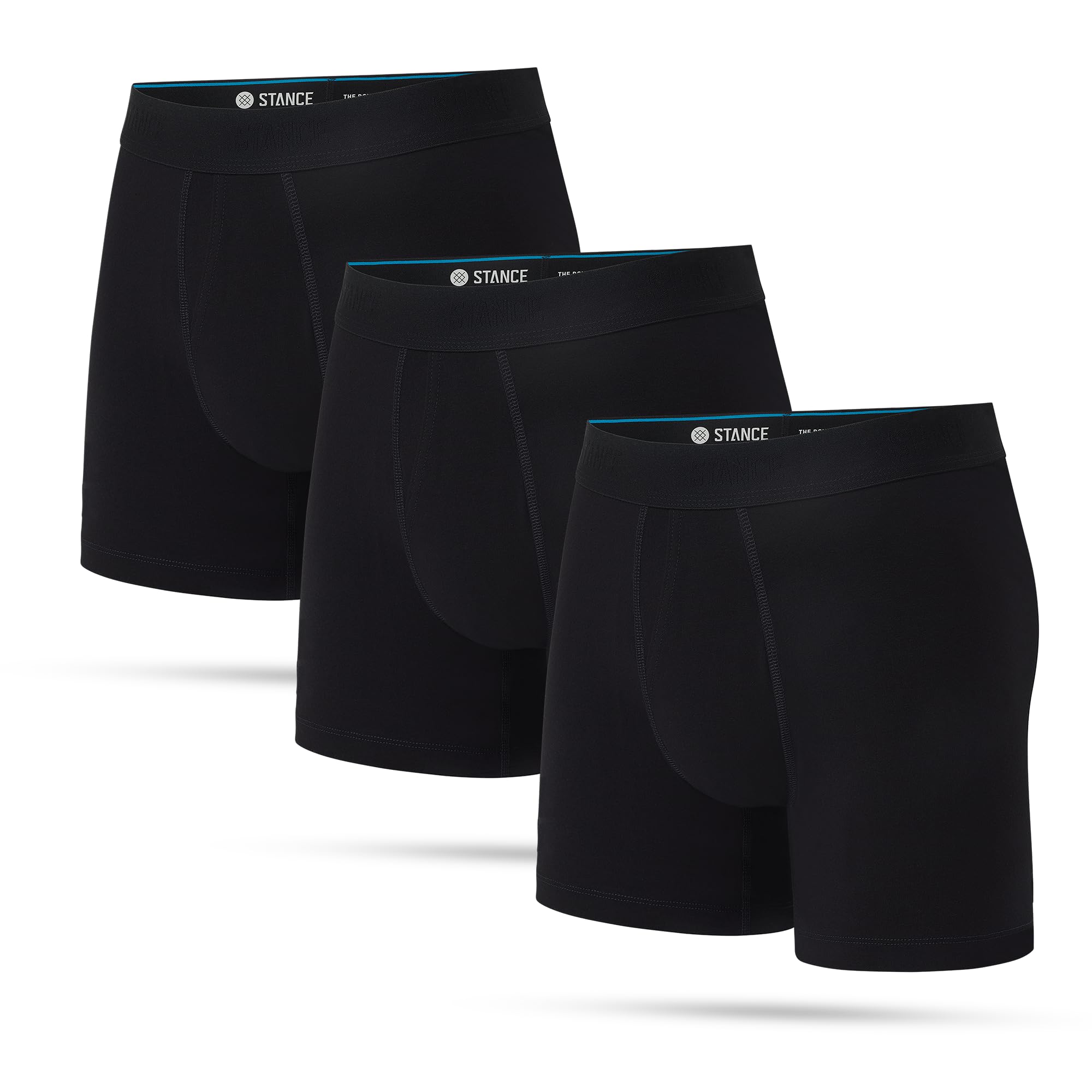 Stance Unisex Mens Boxer Brief - Black Boxers - Mens Boxer Brief, Black, Large, 3 Pack